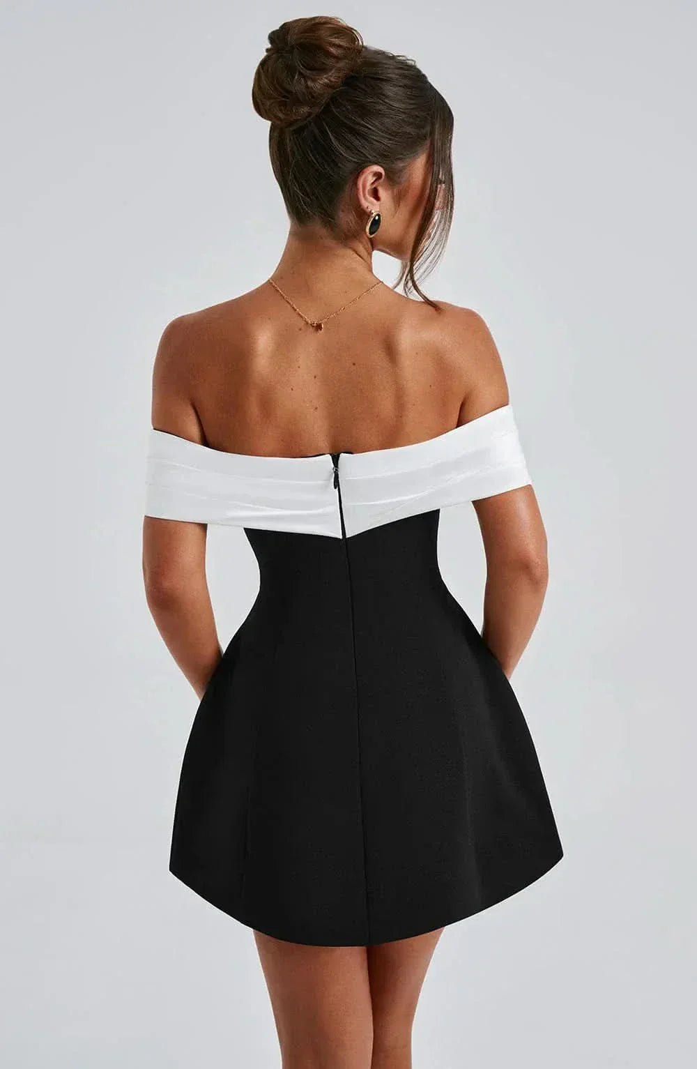 Women's Cocktail Off Shoulder Bow Mini Dress - product image 3