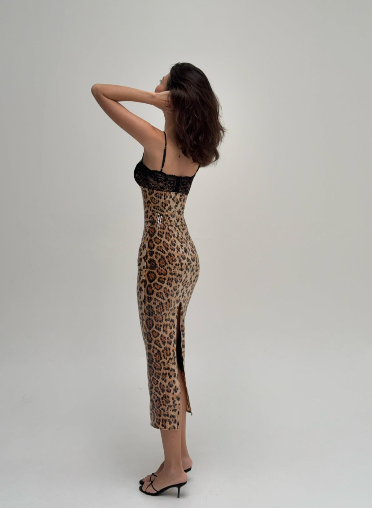 Faustine Leopard Midi Dress - Leopard