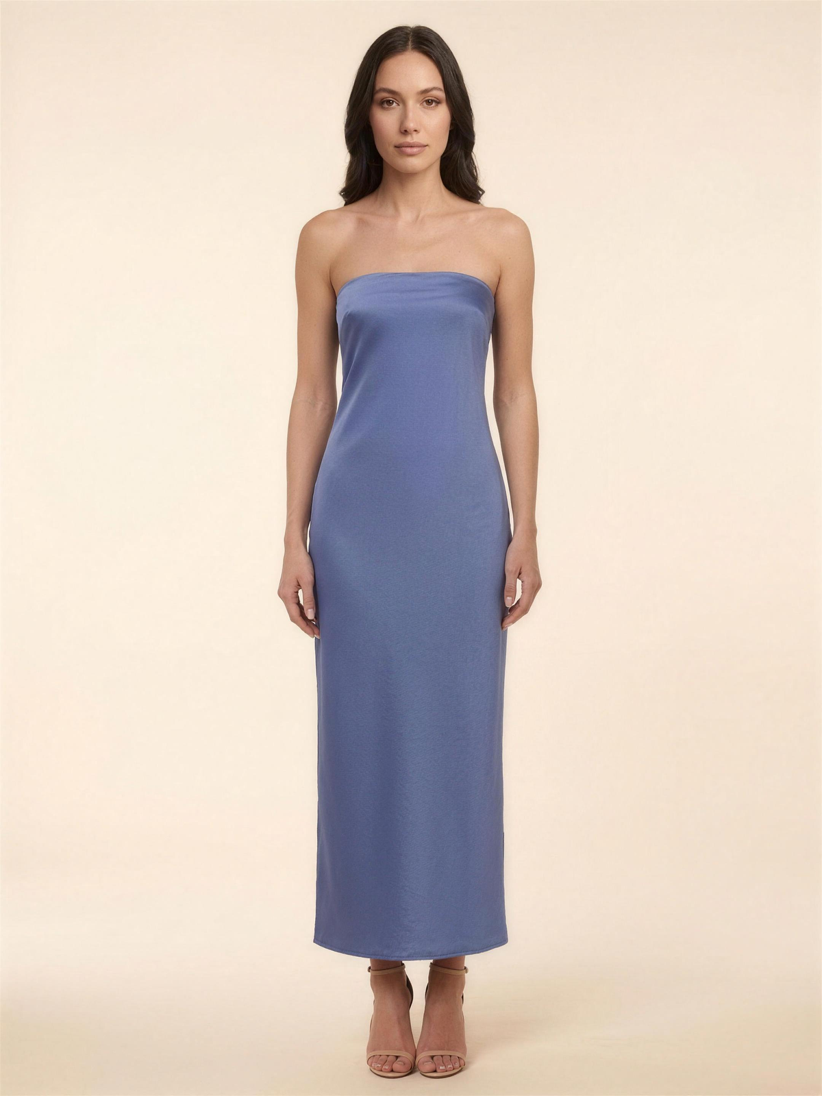 Francine Maxi Dress - Blue Grey