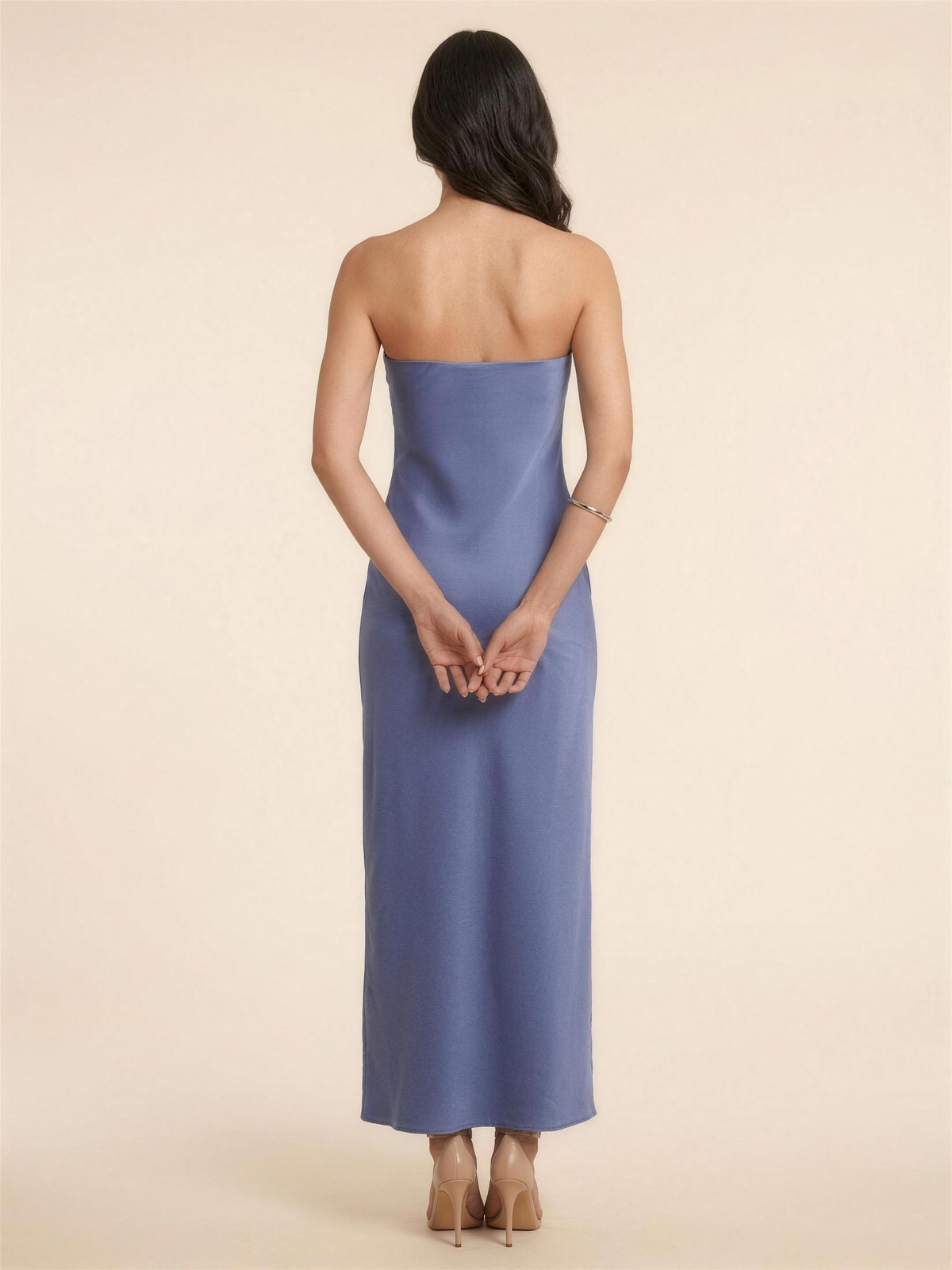 Francine Maxi Dress - Blue Grey