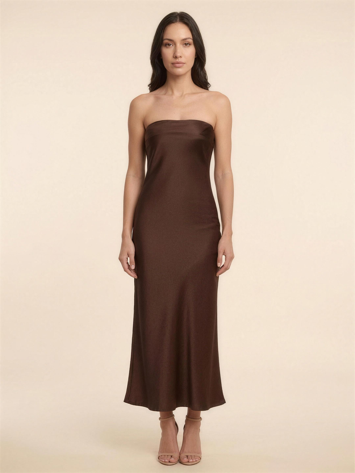 Francine Maxi Dress - Dark Brown