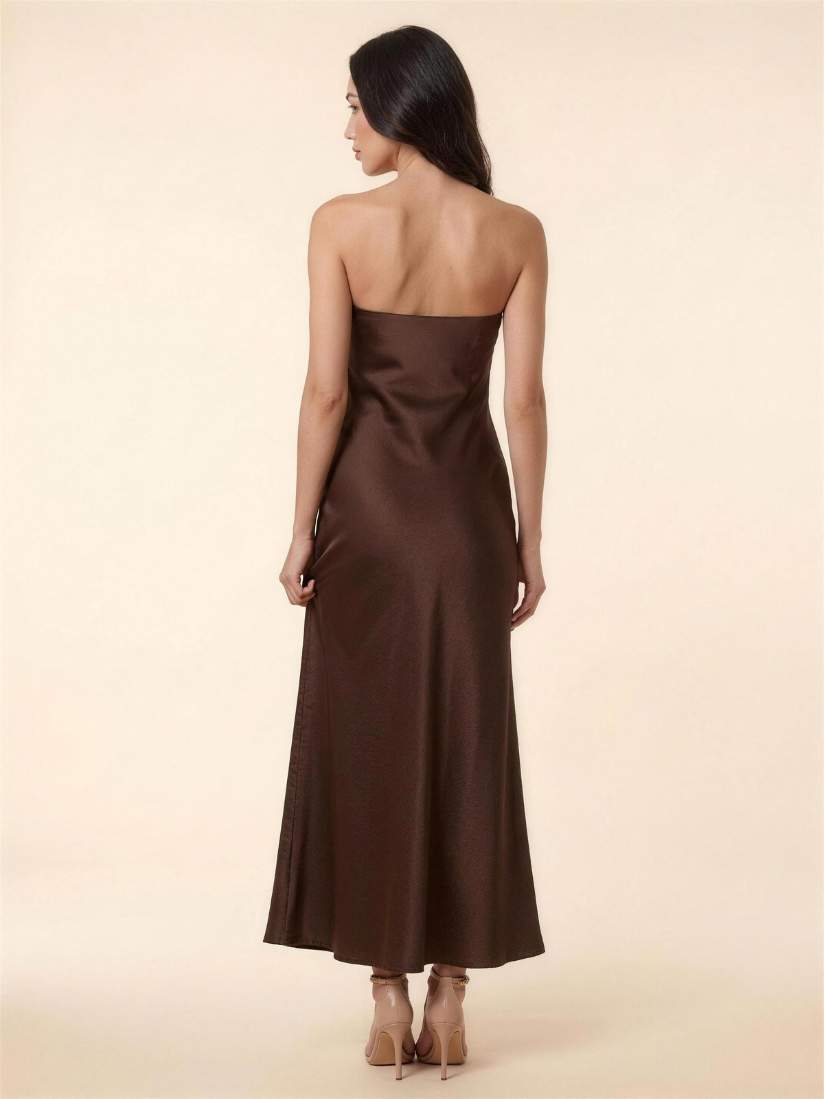 Francine Maxi Dress - Dark Brown