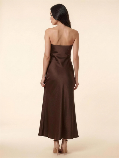 Francine Maxi Dress - Dark Brown