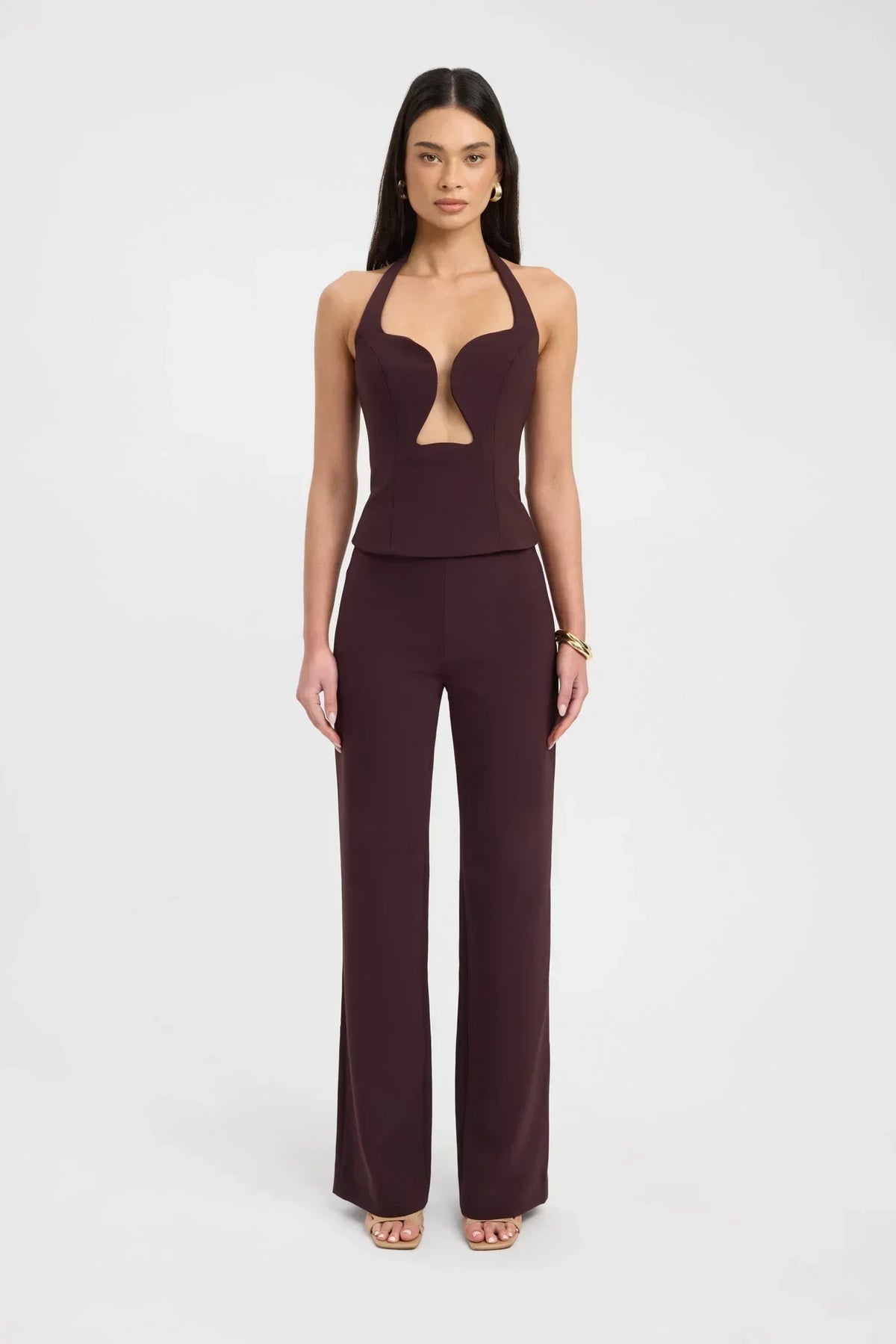 Genoveva Halter Top - Dark Mahogany