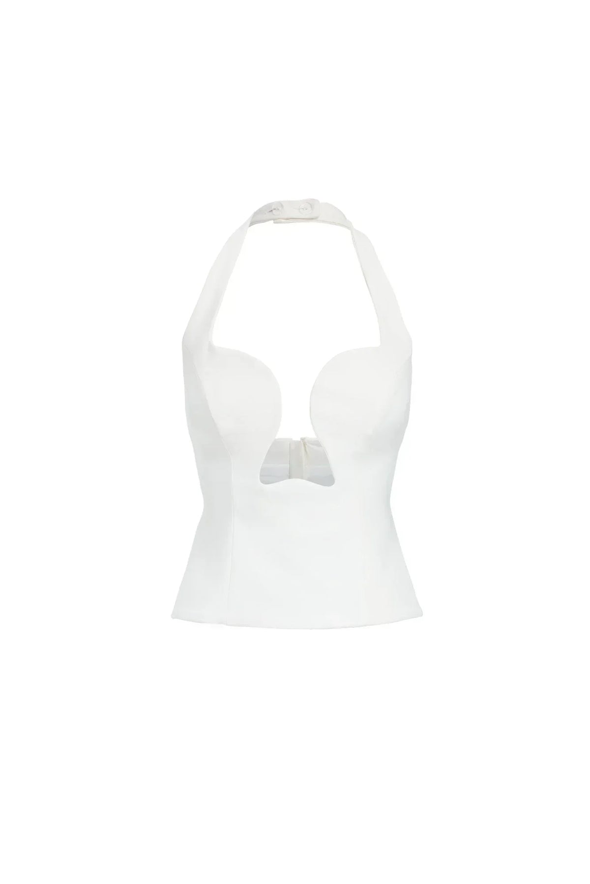 Genoveva Halter Top - Ivory