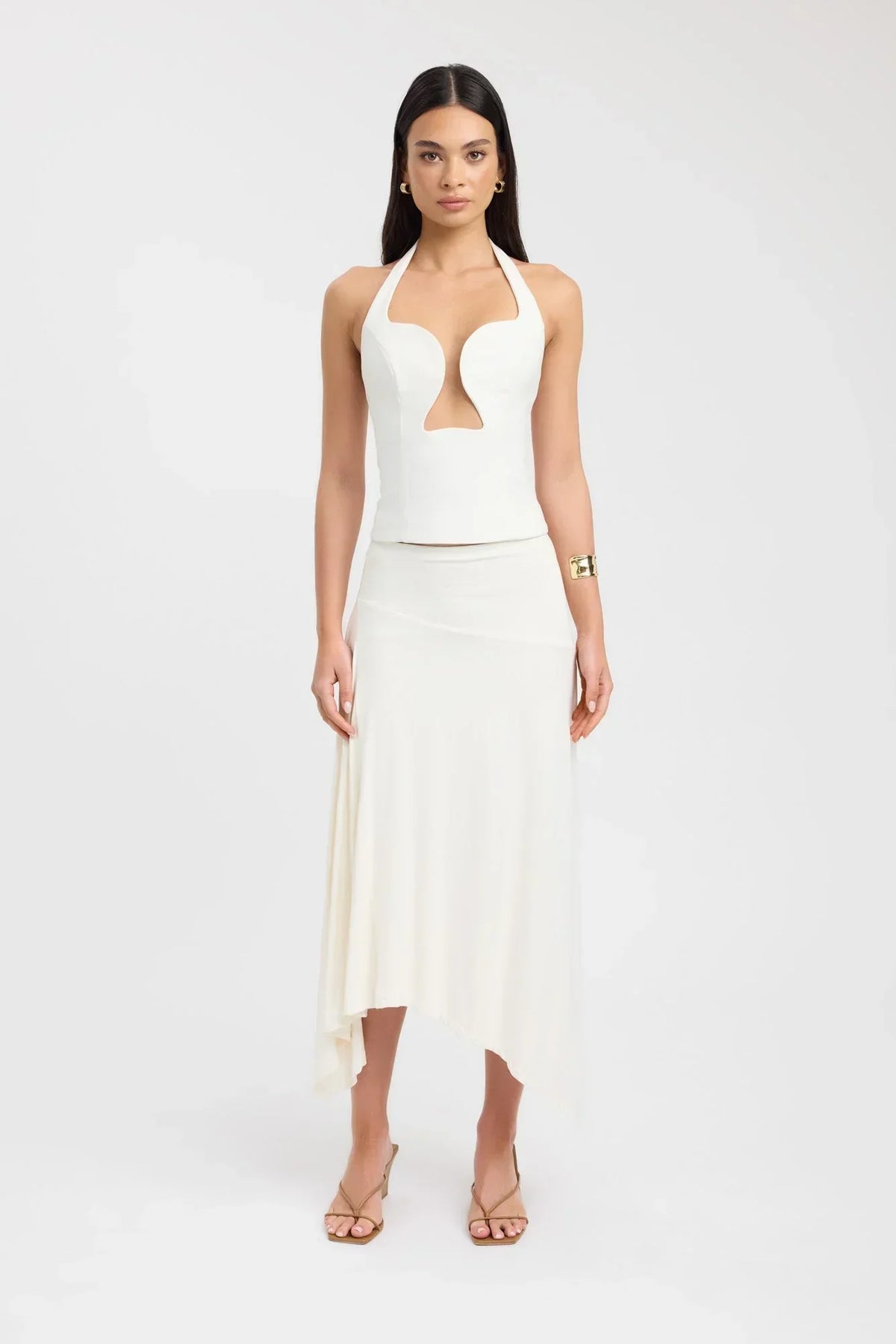 Genoveva Halter Top - Ivory