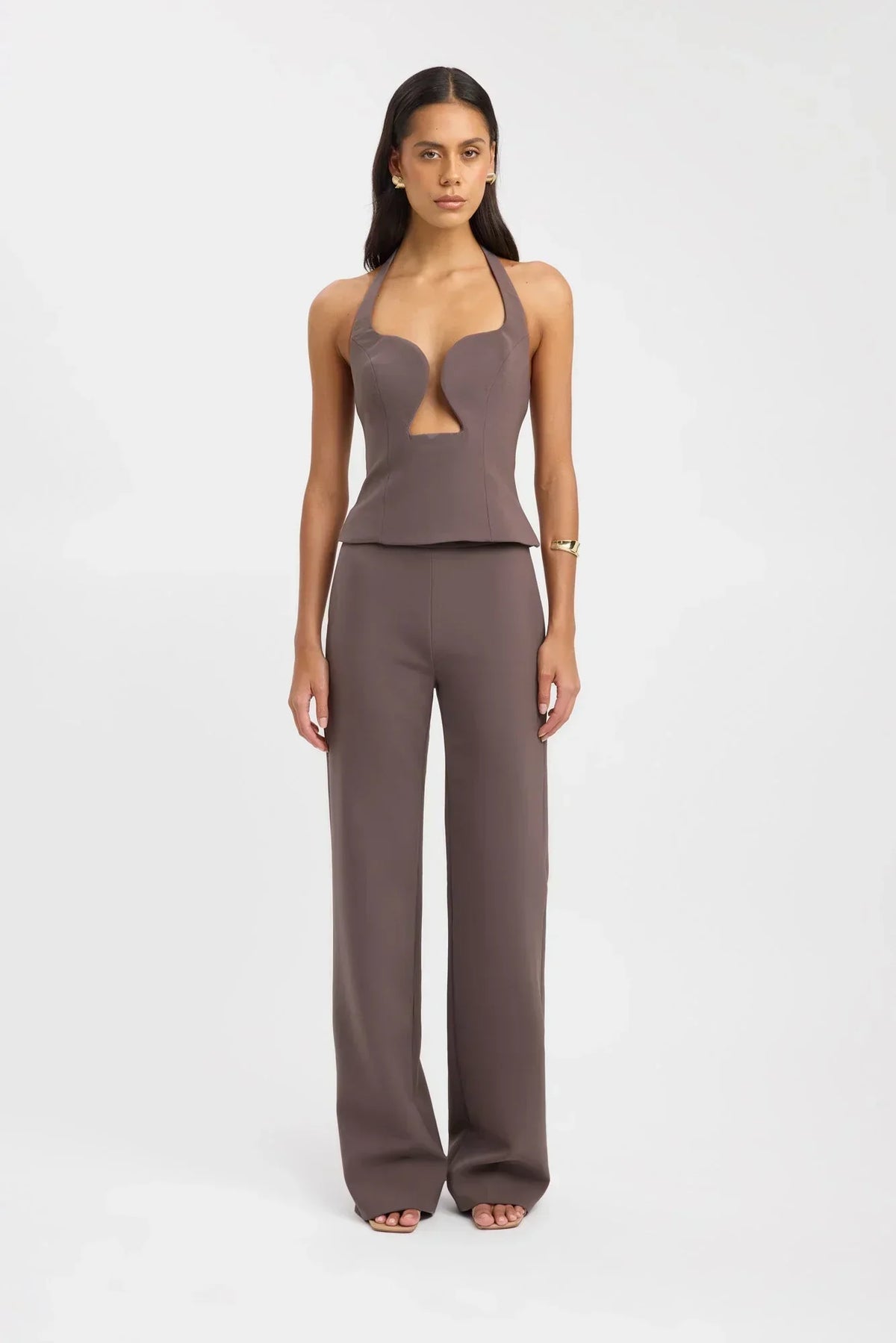 Genoveva Halter Top - Taupe