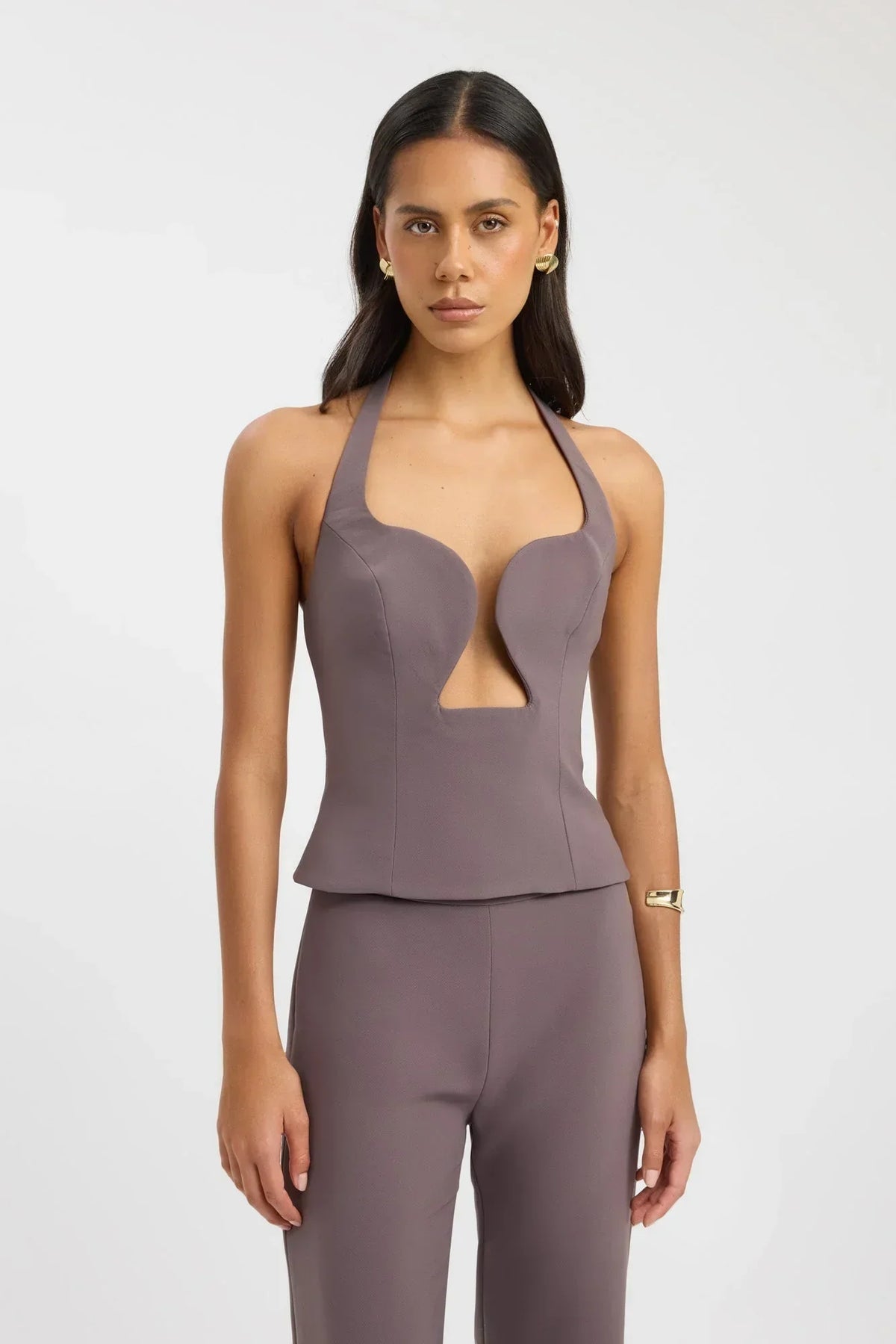 Genoveva Halter Top - Taupe