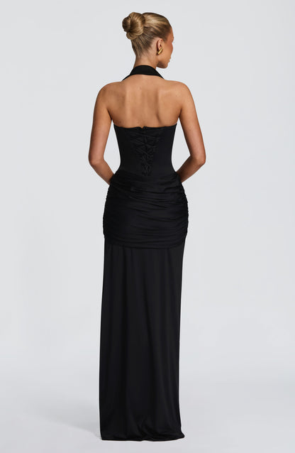Amara Lace Up Maxi Dress