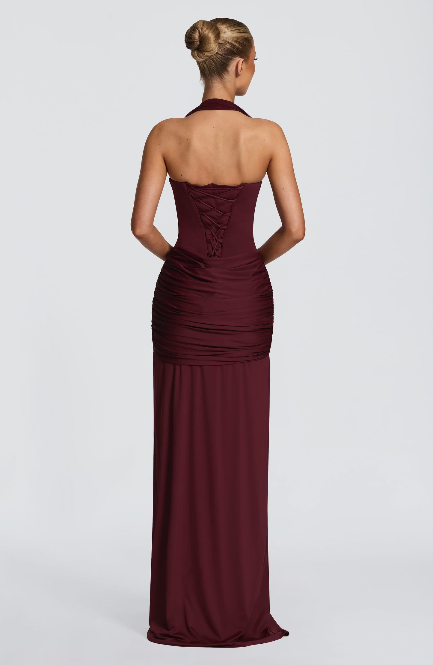 Amara Lace Up Maxi Dress
