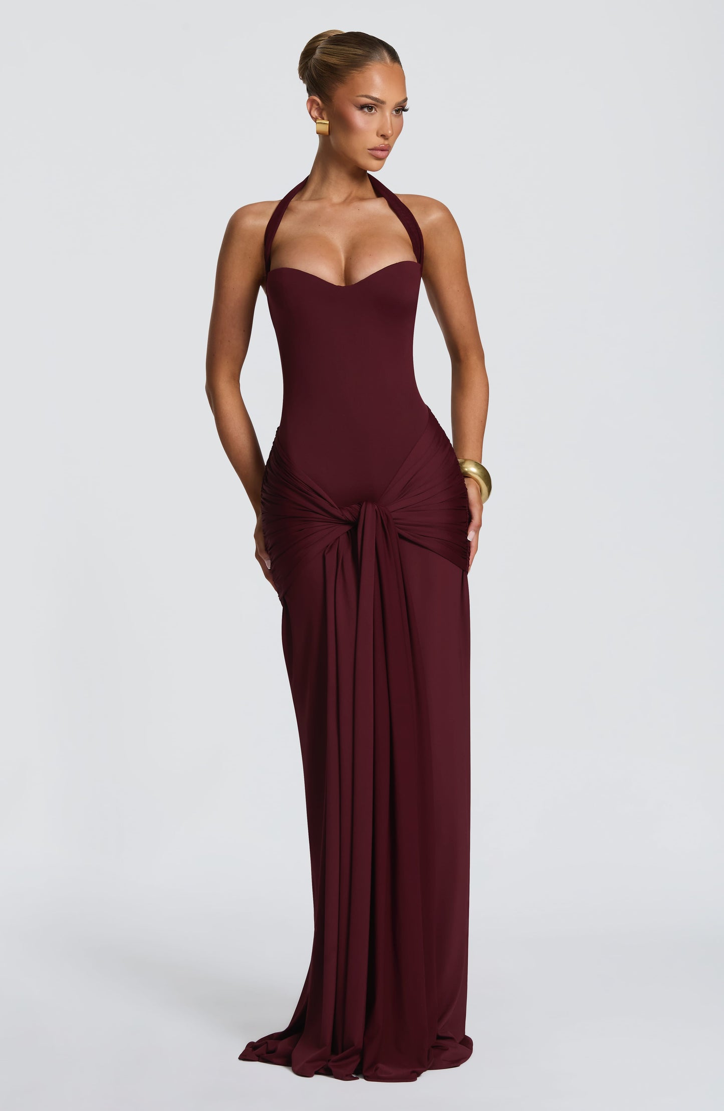 Amara Lace Up Maxi Dress