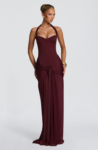 Amara Lace Up Maxi Dress