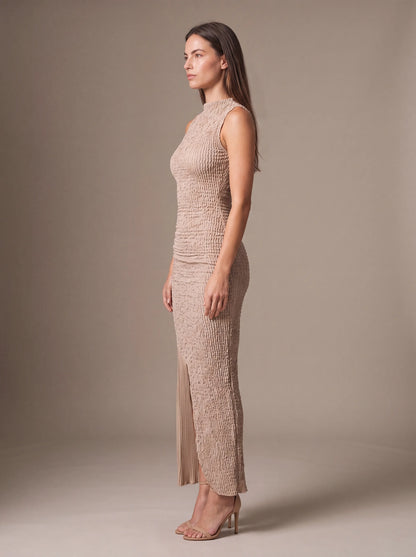 Gisela Cutout Maxi Dress - Beige