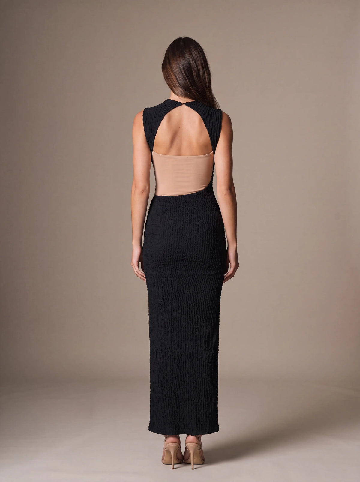Gisela Cutout Maxi Dress - Black