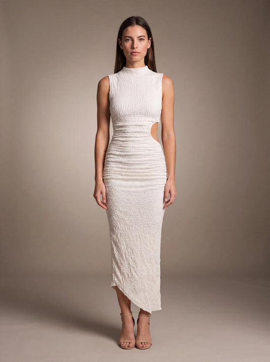 Gisela Cutout Maxi Dress - Ivory