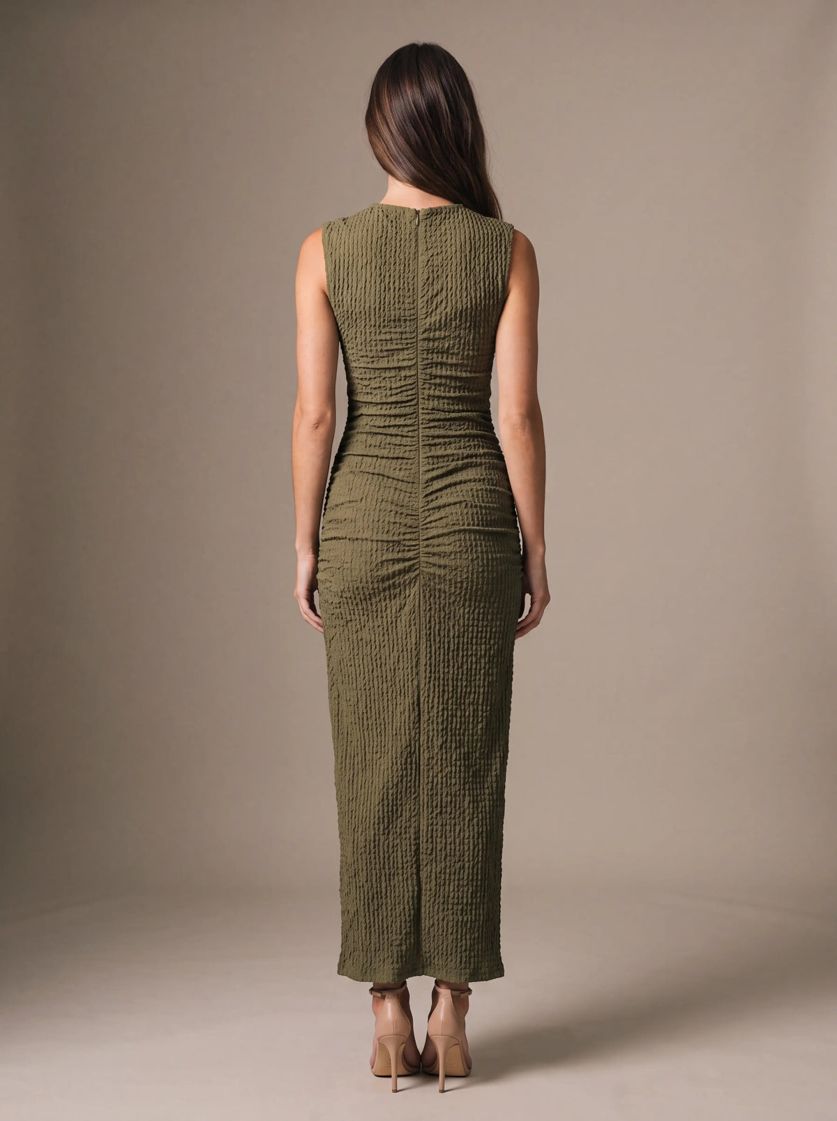 Gisela Cutout Maxi Dress - Olive
