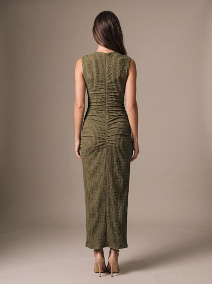 Gisela Cutout Maxi Dress - Olive