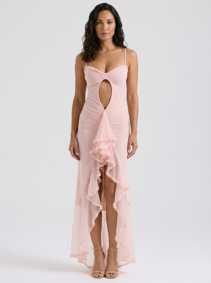 Freya Cutout Sweetheart Maxi Dress - Pink