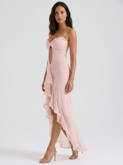 Freya Cutout Sweetheart Maxi Dress - Pink