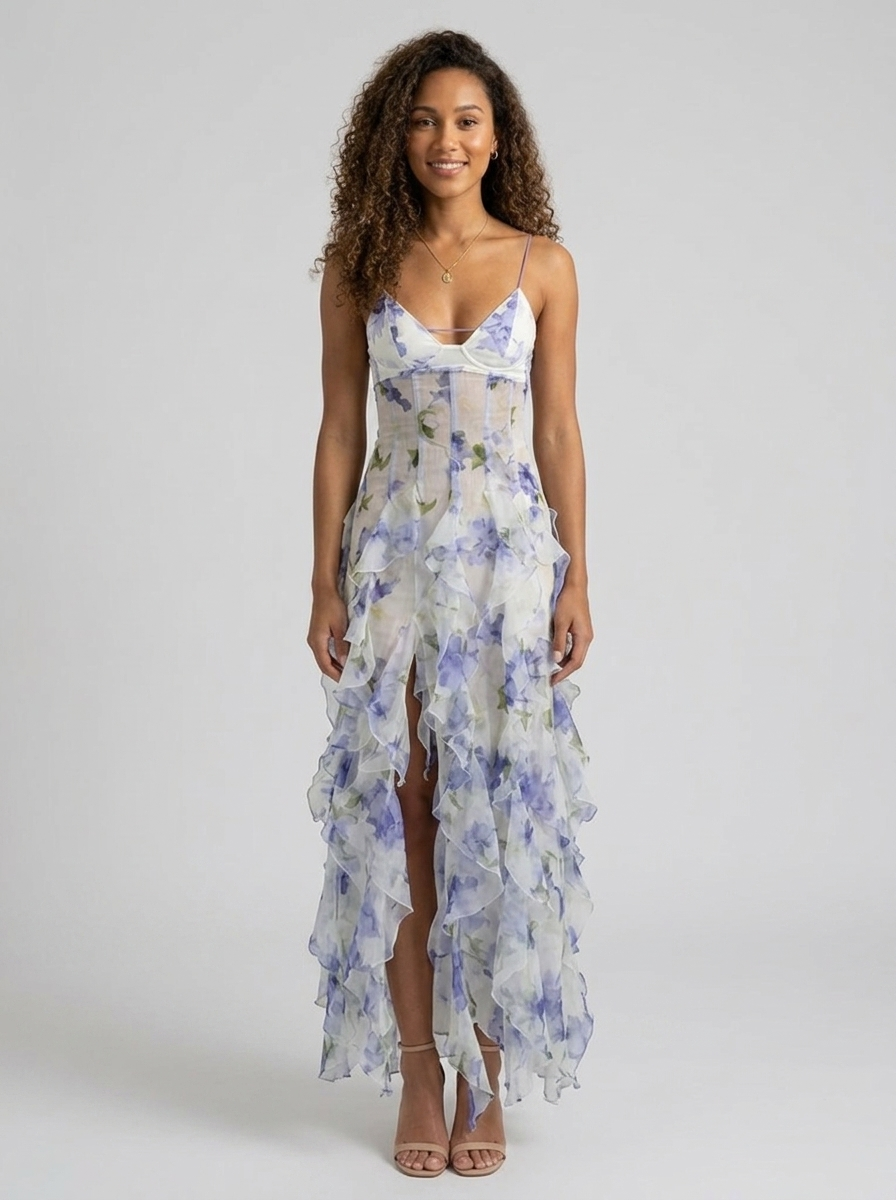 Zelda Floral Tiered Maxi Dress - Bloom