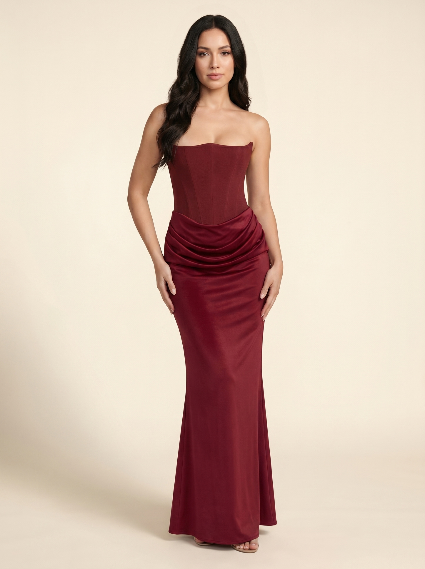 Adriana Corset Maxi Dress