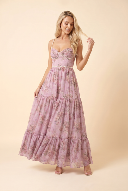 Bianca Floral Tiered Maxi Dress