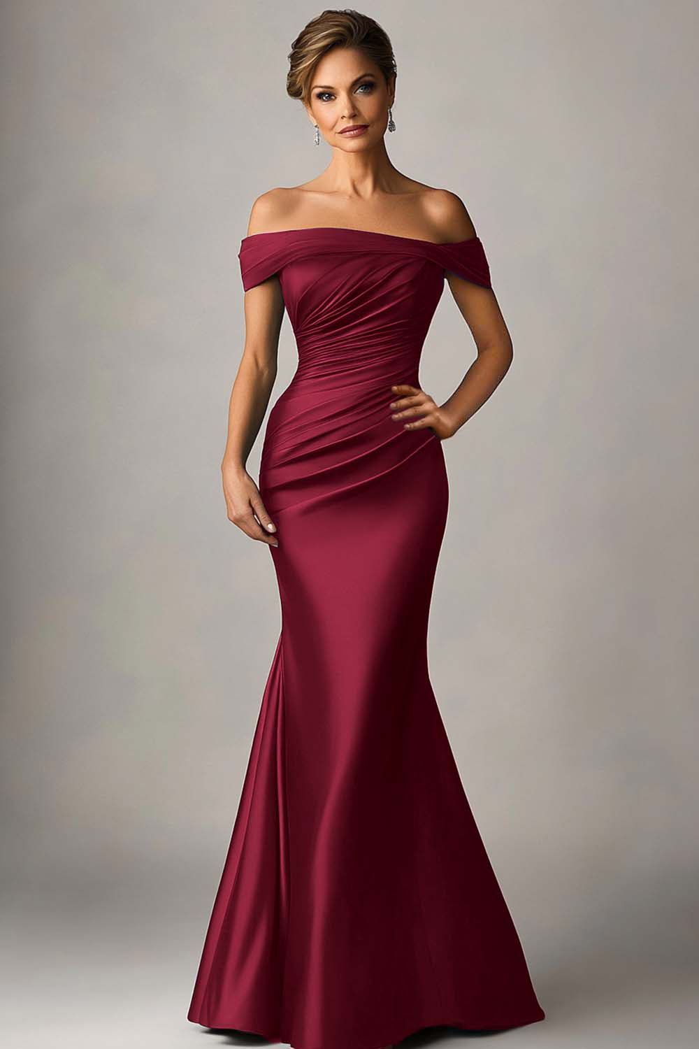 Ilona Mermaid Maxi Dress - Burgundy