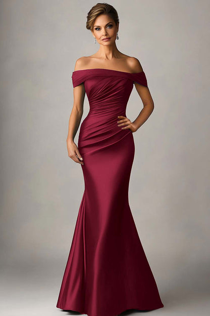 Ilona Mermaid Maxi Dress - Burgundy
