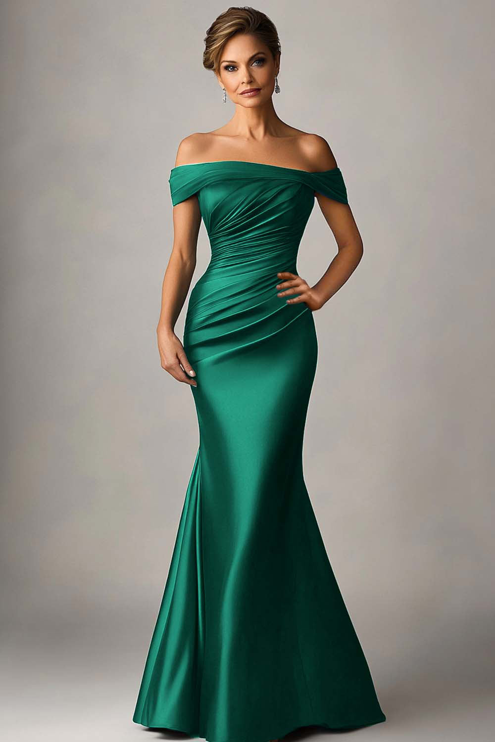 Ilona Mermaid Maxi Dress - Dark Green