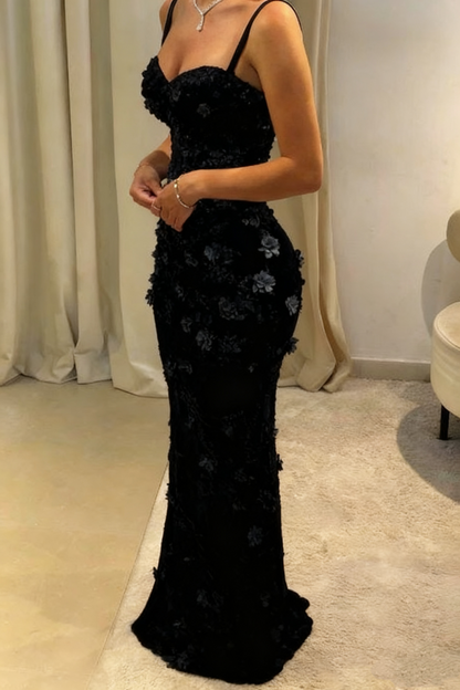 Isabela Mermaid Gown - Black