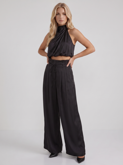 Kassia Pants Set - Black