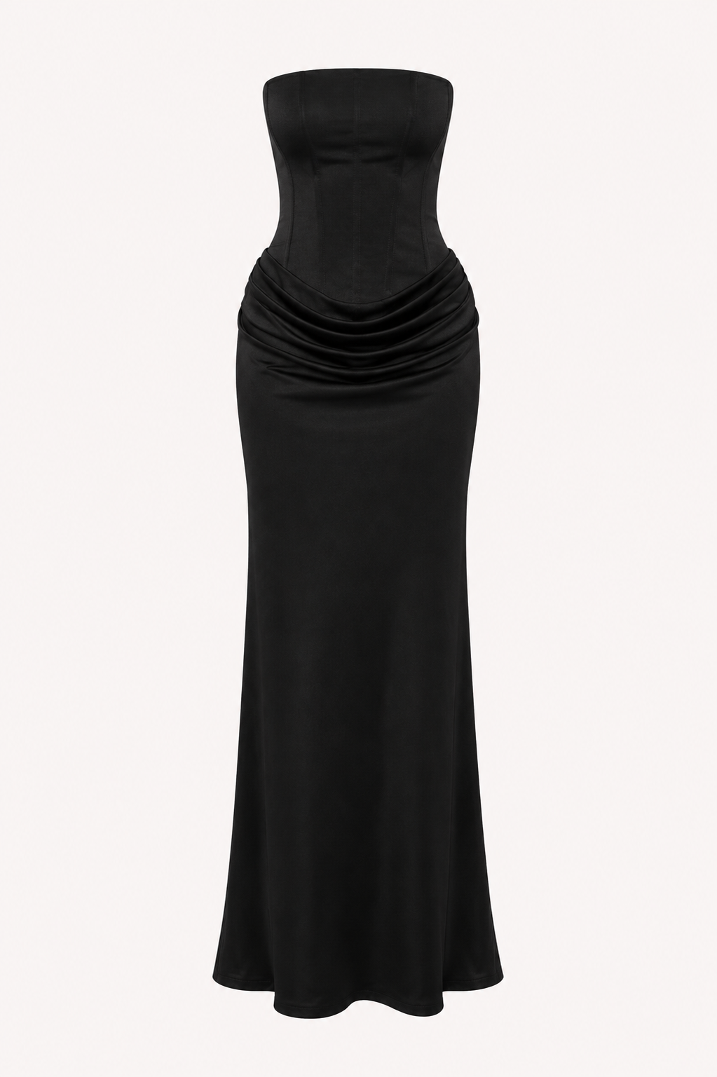 Leonelle Corset Maxi Dress - Black