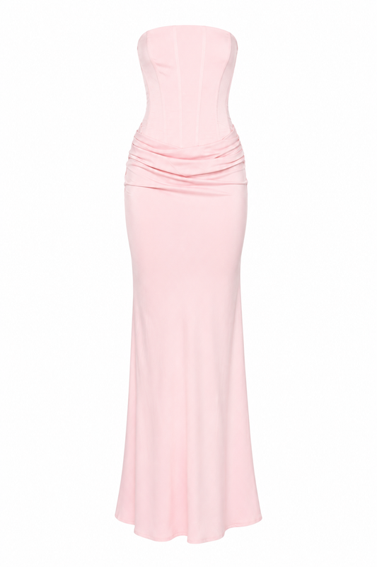Leonelle Corset Maxi Dress - Pink