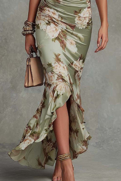 Lilou Floral Maxi Dress - Sage Floral