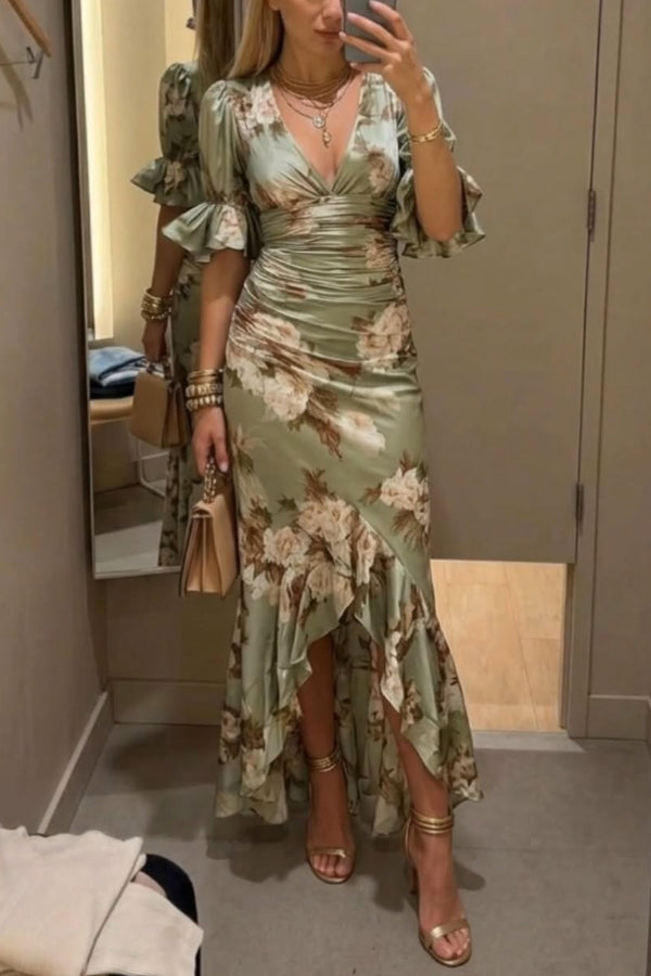 Lilou Floral Maxi Dress - Sage Floral