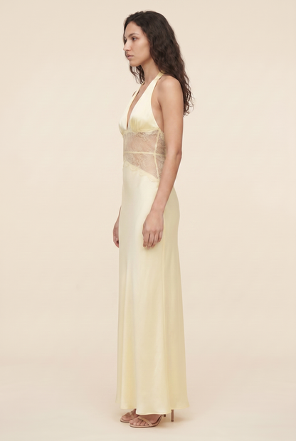 Lumen Lace Maxi Dress - Butter Yellow