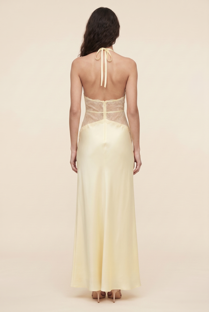 Lumen Lace Maxi Dress - Butter Yellow