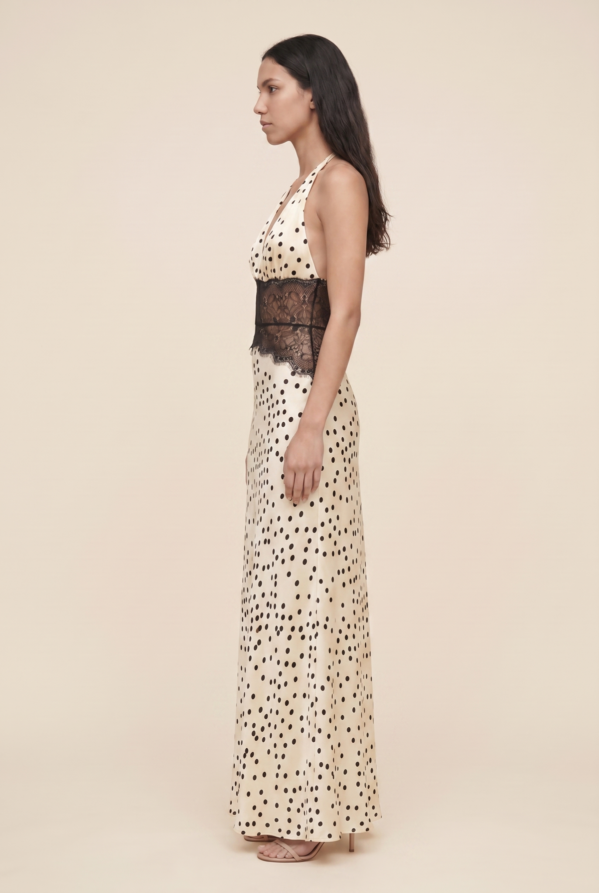 Lumen Lace Maxi Dress - Polka Dot