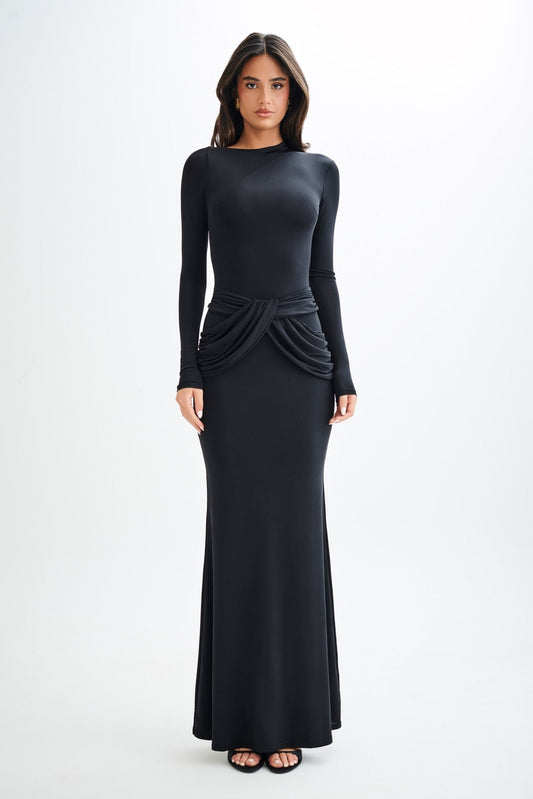 Lunette Maxi Dress - Black