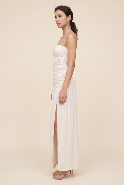 Mathilde Strapless Maxi Dress - Ivory