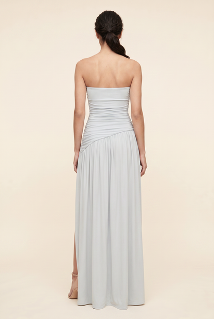 Mathilde Strapless Maxi Dress - Light Blue