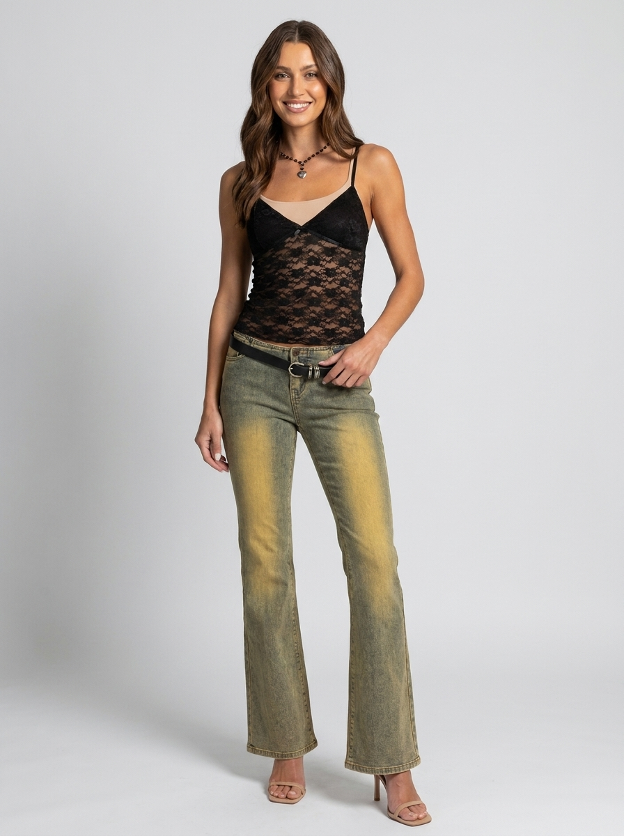 Meribel Lace Top - Black