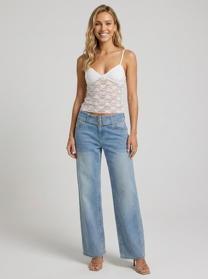 Meribel Lace Top - White