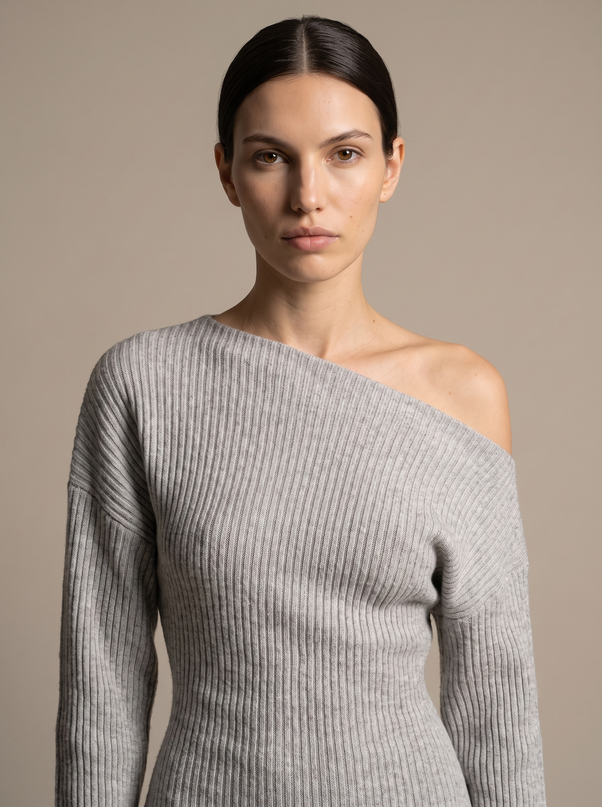 Nadege Knit Maxi Dress - Heather Grey