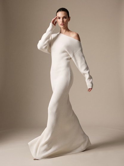 Nadege Knit Maxi Dress - Ivory