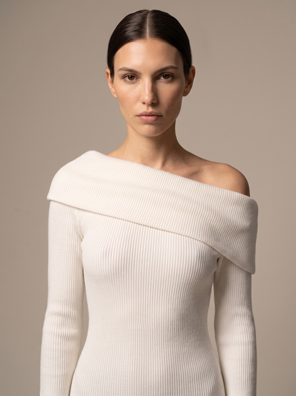 Nadege Knit Maxi Dress - Ivory