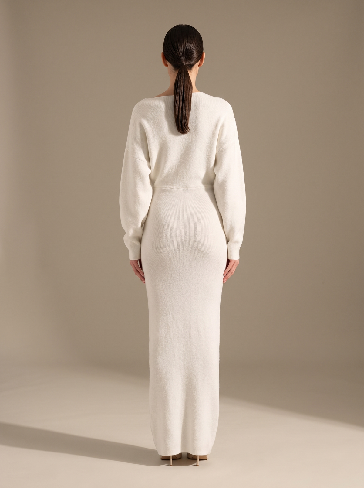 Nadege Knit Maxi Dress - Ivory