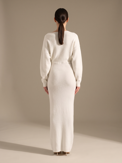Nadege Knit Maxi Dress - Ivory