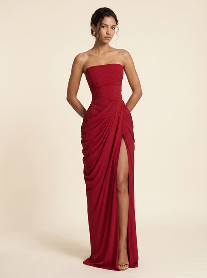 Odessa Maxi Dress - Deep Red