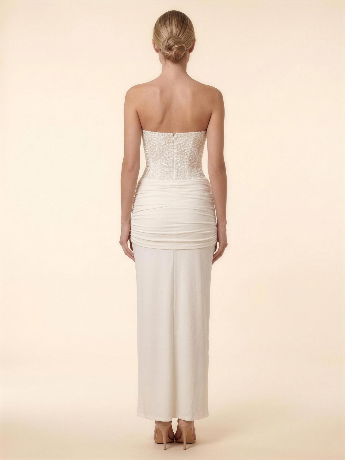 Olympe Corset Maxi Dress - Ivory